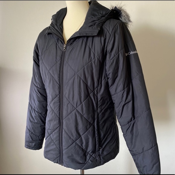 Columbia Faux Fur Hooded Puff Jacket